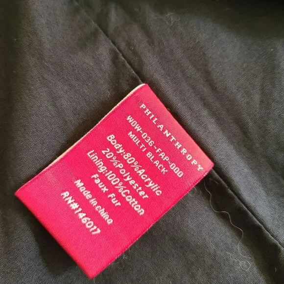 NEW Philanthropy Faux Fur Jacket Vest Gilet sz SMALL Luxury Old Money Clubkid - Picture 3 of 6